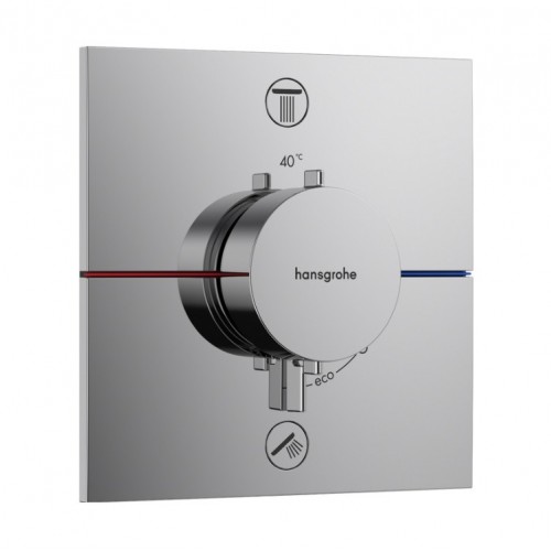 Термостатен смесител за вграждане Hansgrohe ShowerSelect Comfort E, с две функции, хром