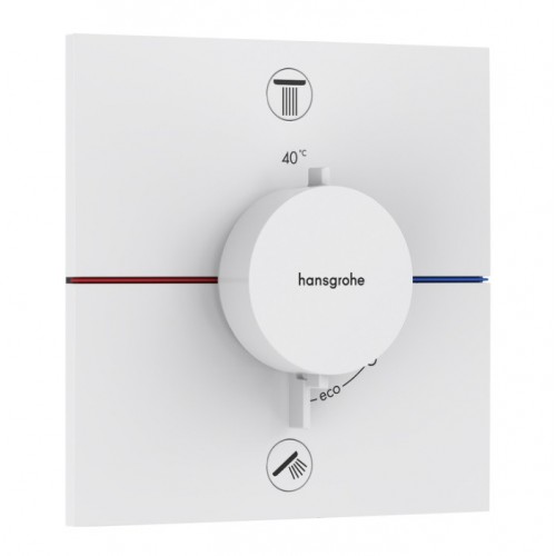 Термостатен смесител за вграждане Hansgrohe ShowerSelect Comfort E, с две функции, бял мат