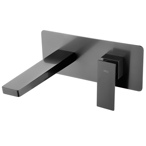 Смесител за вграждане IMEX Pisa GLP048/BGM, black gun metal