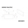 Правоъгълна ниша за вграждане MEDIMEX PACIFIC 63x33,различни цветове - цена: 154.29€ (301.77лв.)